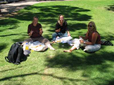 Port Augusta, Besuch von Jenny und Andrea (Schule Fremantle)