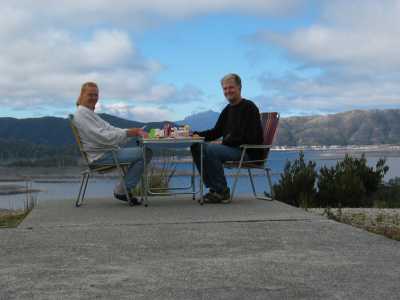 Tasmanien, Lake Pedder, Mittagsrast