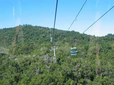 Kuranda, Seilbahn zurck nach Cairns
