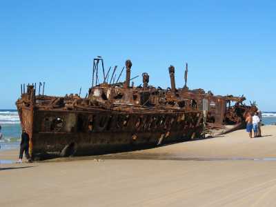 Fraser Island, Schiffswrack Maheno