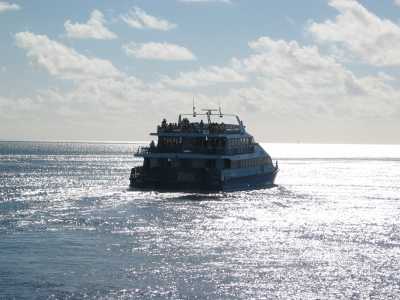 Great Barrier Reef, Zubringer-Katamaran zur "Reefworld"
