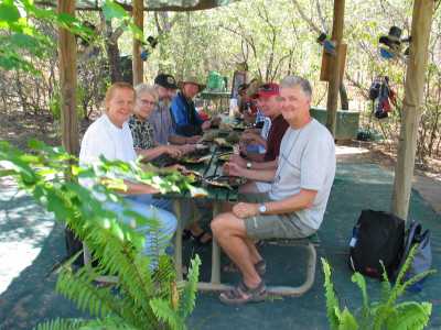 Darwin, Bootstour auf dem Adelaide River, Lunch