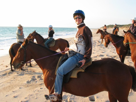Fremantle, Reitausflug mit Schule, Martina Iten