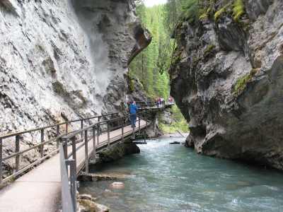 Banff NP Johnston Canyon Steg