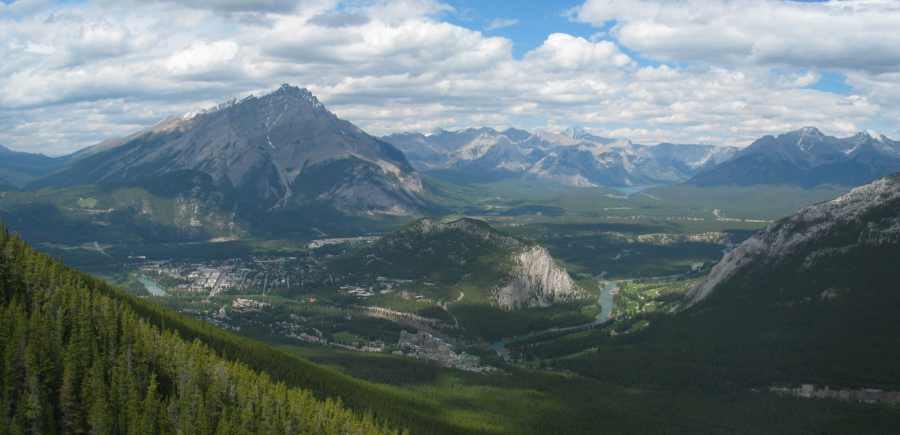 Banff NP Aussicht vom Sulphur Mountain