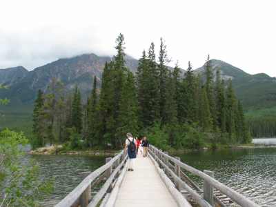 Jasper N.P. Pyramid Lake Wanderung