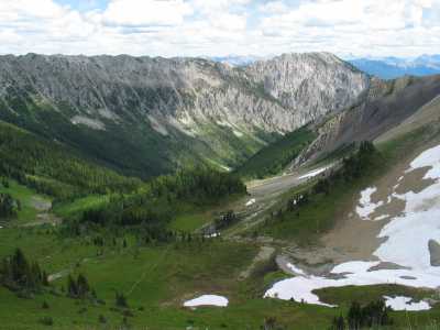 Kootenay NP, Wanderung, Abstieg