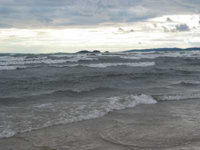 Neys Provincial Park, Lake Superior am Abend