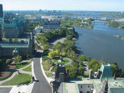Ottawa Parlament, Aussicht vom Peace Tower