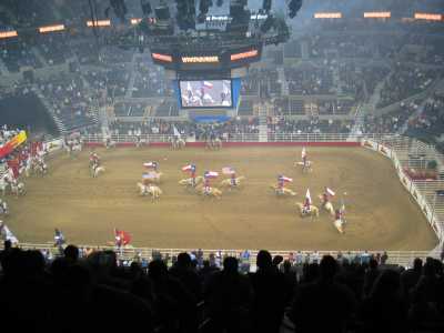 San Antonio, Rodeo, Flaggen Prsentation