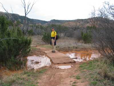 Palo Duro Canyon, überfluteter hinterer Campingplatz