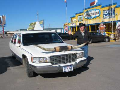 Amarillo, unser Chauffeur mit Limousine