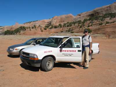 Gallup, Ride, ride ride in a Pick up Truck