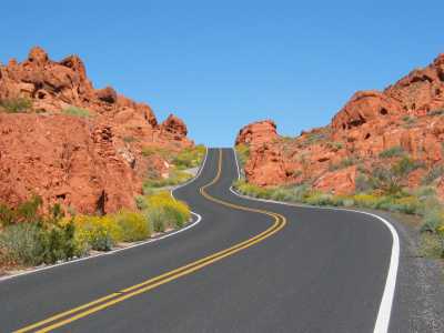 Valley of Fire, Strasse durch das Tal