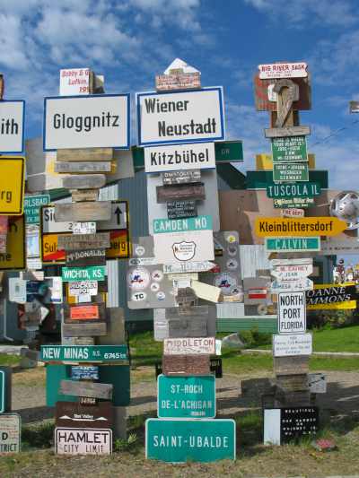Watson Lake, Sign Post Forest