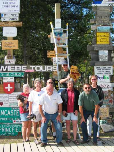 Watson Lake, Reisegruppe aus Maine (USA)